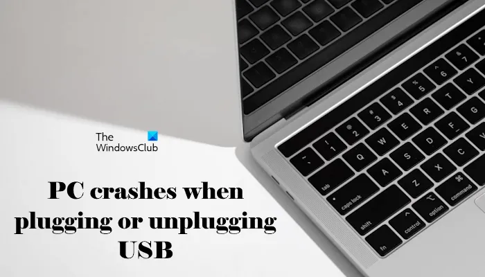 PC crasht bij het aansluiten en loskoppelen van USB