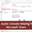 Falta la consola de audio Realtek en Microsoft Store