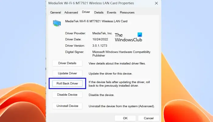 Pantalla azul Netwsw00.sys en Windows 11