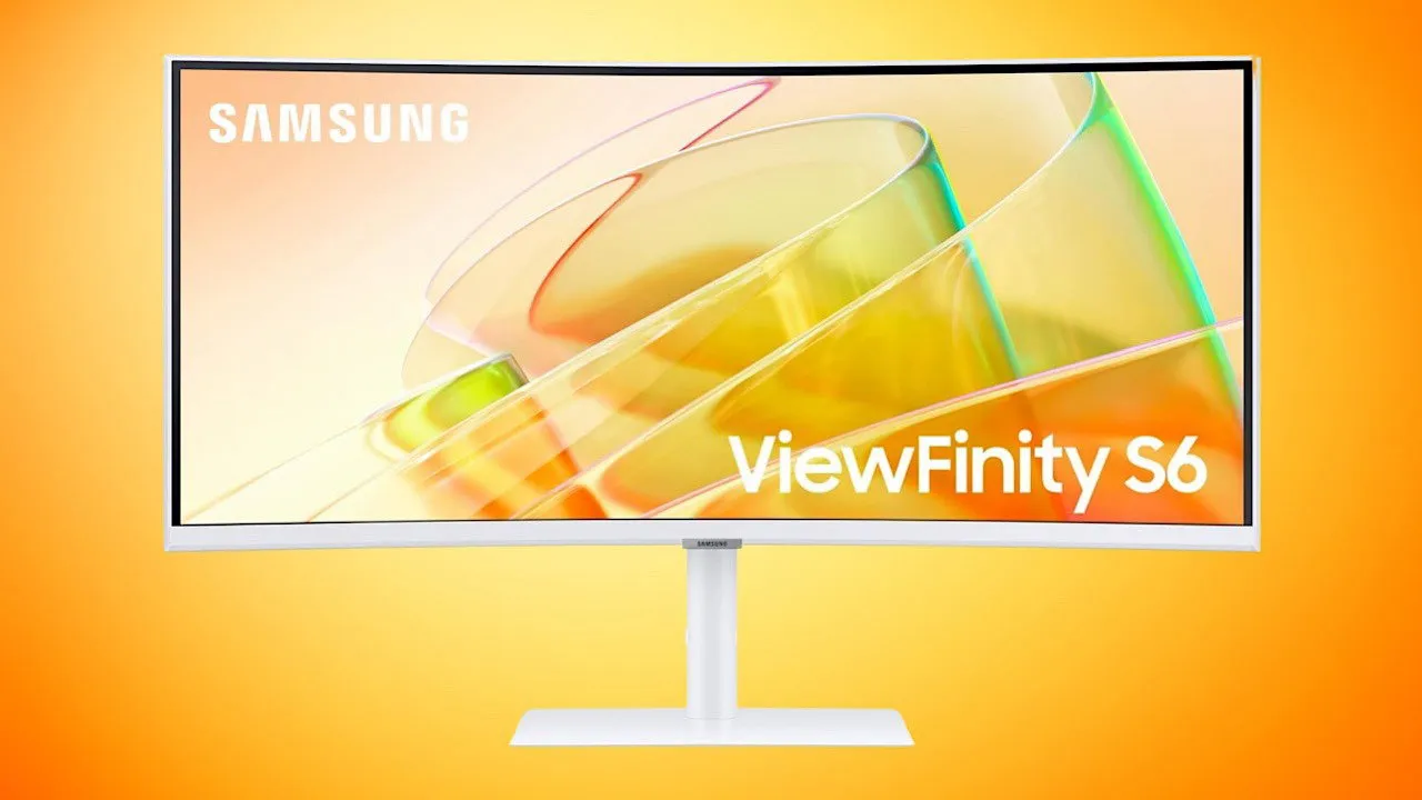 Monitor curvo Samsung Viewfinity S6 em destaque