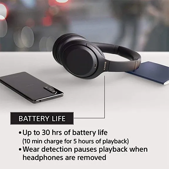 Batterijduur Sony Wh1000-hoofdtelefoon