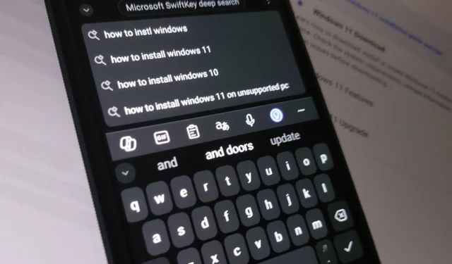 Bing Deep Search van Microsoft SwiftKey Android stuurt je weg van Google