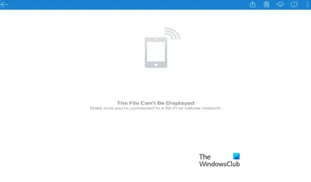 Diese Datei kann nicht angezeigt werden – OneDrive-Fehler [Fix]
