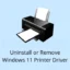 How do I uninstall or remove Printer driver on Windows 11