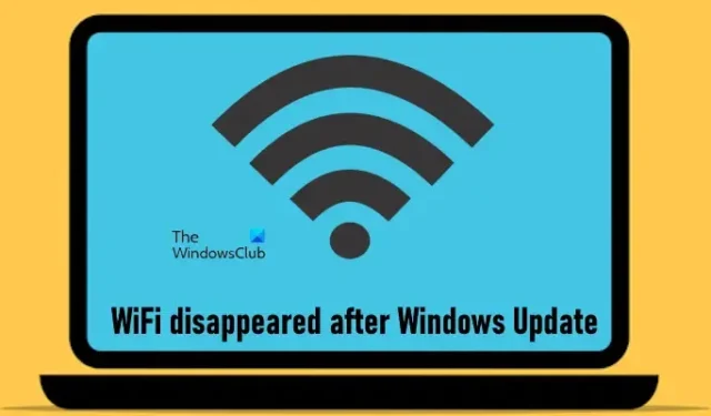 WiFi desapareció después de la actualización de Windows