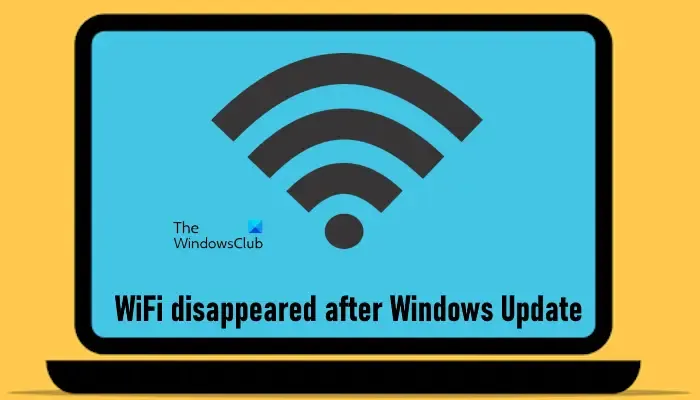 WiFi desapareceu após o Windows Update