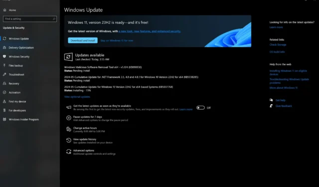 Windows 10 KB5037768 disponible con búsqueda confiable (descarga directa .msu)