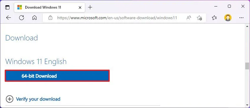 Téléchargement direct ISO de Windows 11 22H2