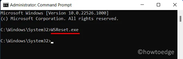 WSReset en Windows 11: corregir el código de error 0x803F800A