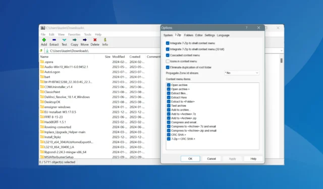 Hoe 7-Zip toe te voegen aan het contextmenu van Windows 11