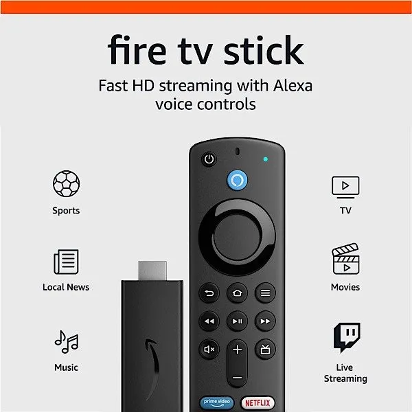 Amazon Fire Tv Stick Streaming HD veloce con Alexa