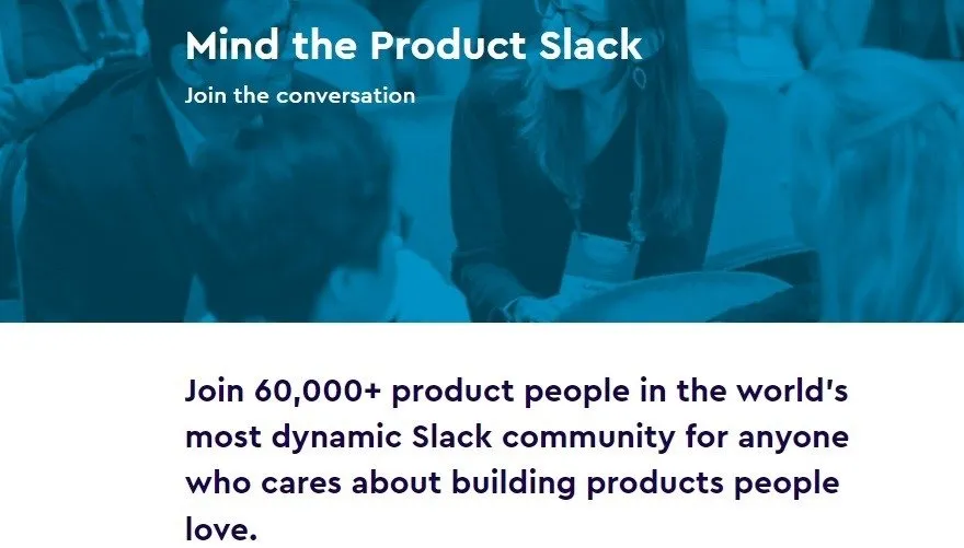 Beachten Sie die Produktanmeldeseite für die kostenlose Slack-Community.
