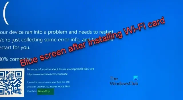 Napraw niebieski ekran po zainstalowaniu karty Wi-Fi na komputerze z systemem Windows