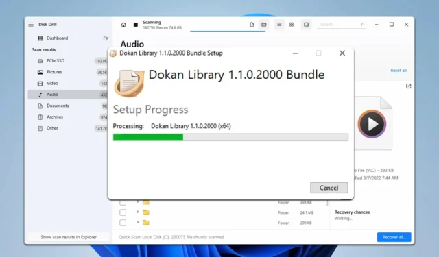 Disk Drill installe la bibliothèque Dokan : à quoi sert-elle ?