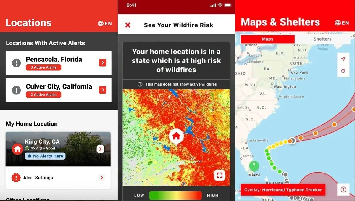 Smartphone-App für den Notfall bei Unwettern
