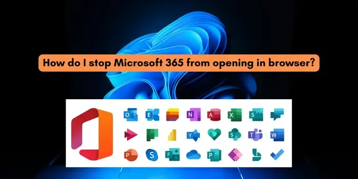Impedir que o Microsoft 365 abra no navegador