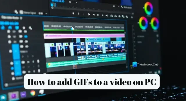 Come aggiungere GIF a un video su PC Windows