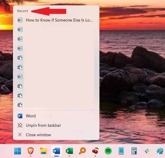Sprawdzanie, czy ktoś loguje się do komputera z systemem Windows za pomocą listy ostatnich logowań.