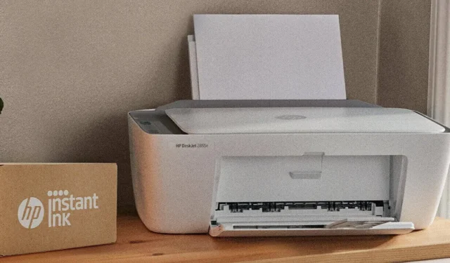 Profiteer van gemak met een HP DeskJet 2855e alles-in-één inkjetprinter
