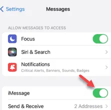 Errore di disconnessione da iMessage su iPhone: correzione