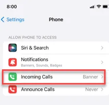 Inkomend gesprek wordt niet weergegeven op het iPhone-scherm: oplossing
