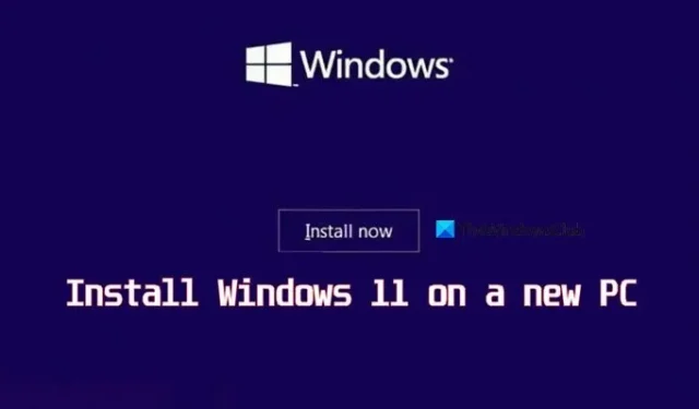 Wie installiere ich Windows 11 auf einem neuen PC ohne Betriebssystem?