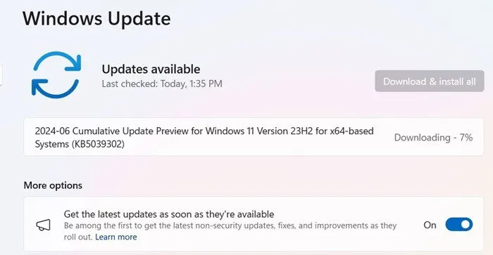 KB5039302, zbiorcza aktualizacja systemu Windows 11, zostanie udostępniona 25 czerwca.