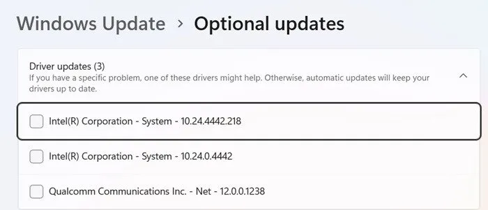 Optionele updates installeren in Windows 11 voor juni 2024.