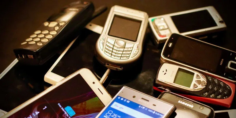 Kleine smartphones Oude telefoons
