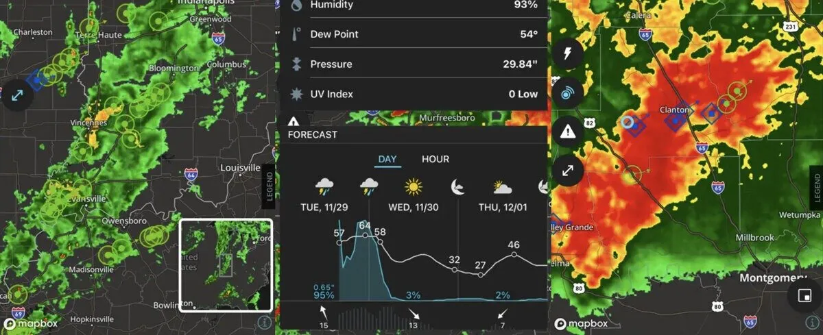 Stormradar smartphone-app