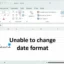 Não é possível alterar o formato da data no Excel [Fix]
