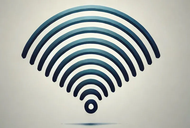 Imagen de un símbolo de Wi-Fi