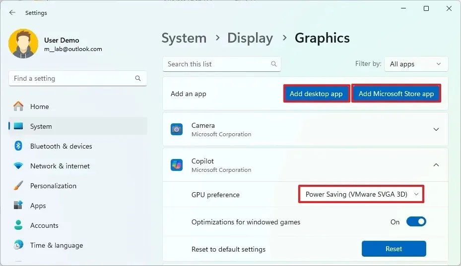 Windows 11 24H2 GPU 設定の変更