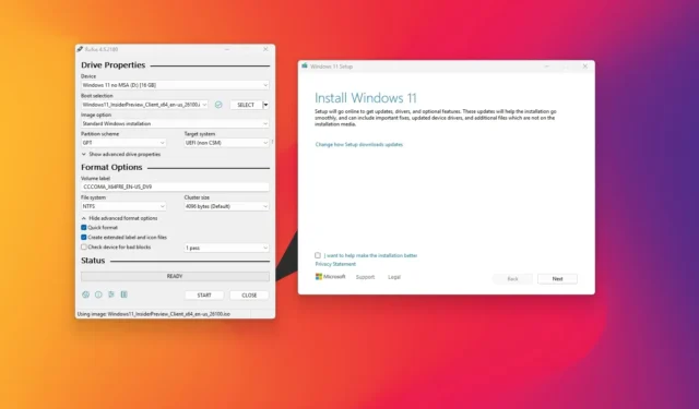 Opstartbare Windows 11 24H2 USB-installatiemedia maken