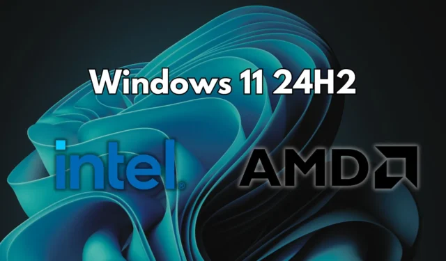 Windows 11 24H2에 Intel Wi-Fi, Bluetooth 및 AMD Radeon 드라이버가 추가되었습니다.