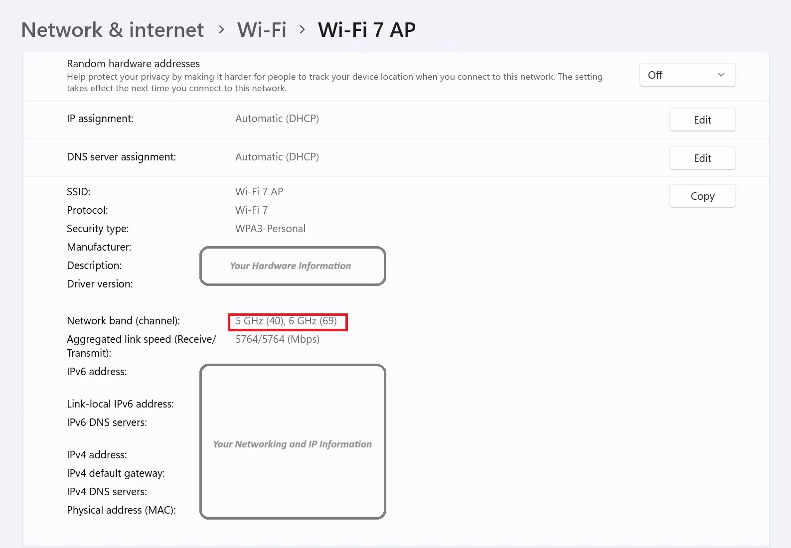 Windows 11 24H2 Wi-Fi 7-instellingen