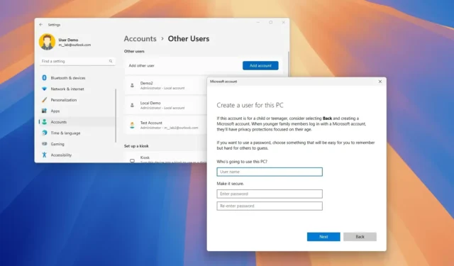 Come creare un account amministratore locale su Windows 11