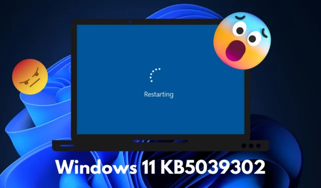 Windows 11 KB5039302破壞PC，微軟撤回更新