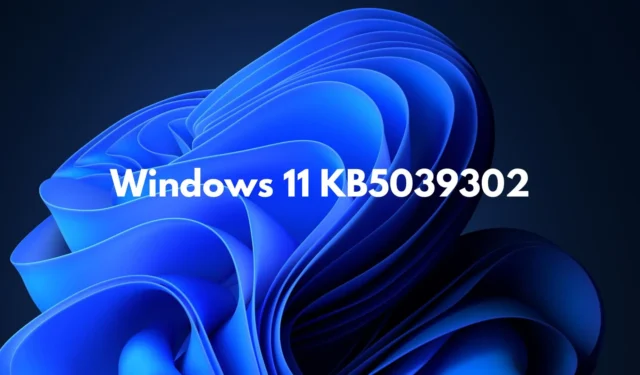 Windows 11 KB5039302 disponibile con archivi nativi (download diretto .msu)