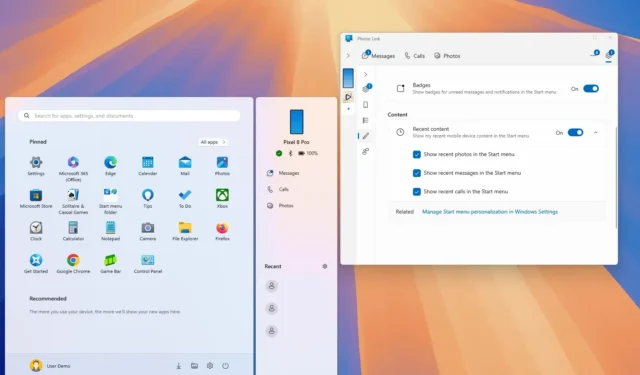 Windows 11 krijgt nieuwe mobiele zijbalk voor het Startmenu en een mindere Copilot-app (preview)