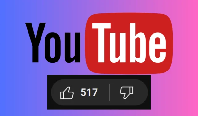 De YouTube Like-knop verdwijnt van tijd tot tijd, maar Dislike werkt prima