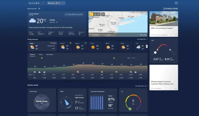 The Microsoft weather app will undergo a huge revamp. Take a first look