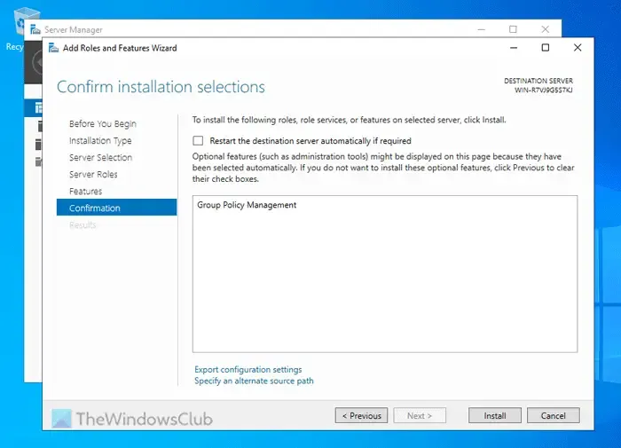 Cómo agregar o quitar la consola de administración de directivas de grupo en Windows Server 2022