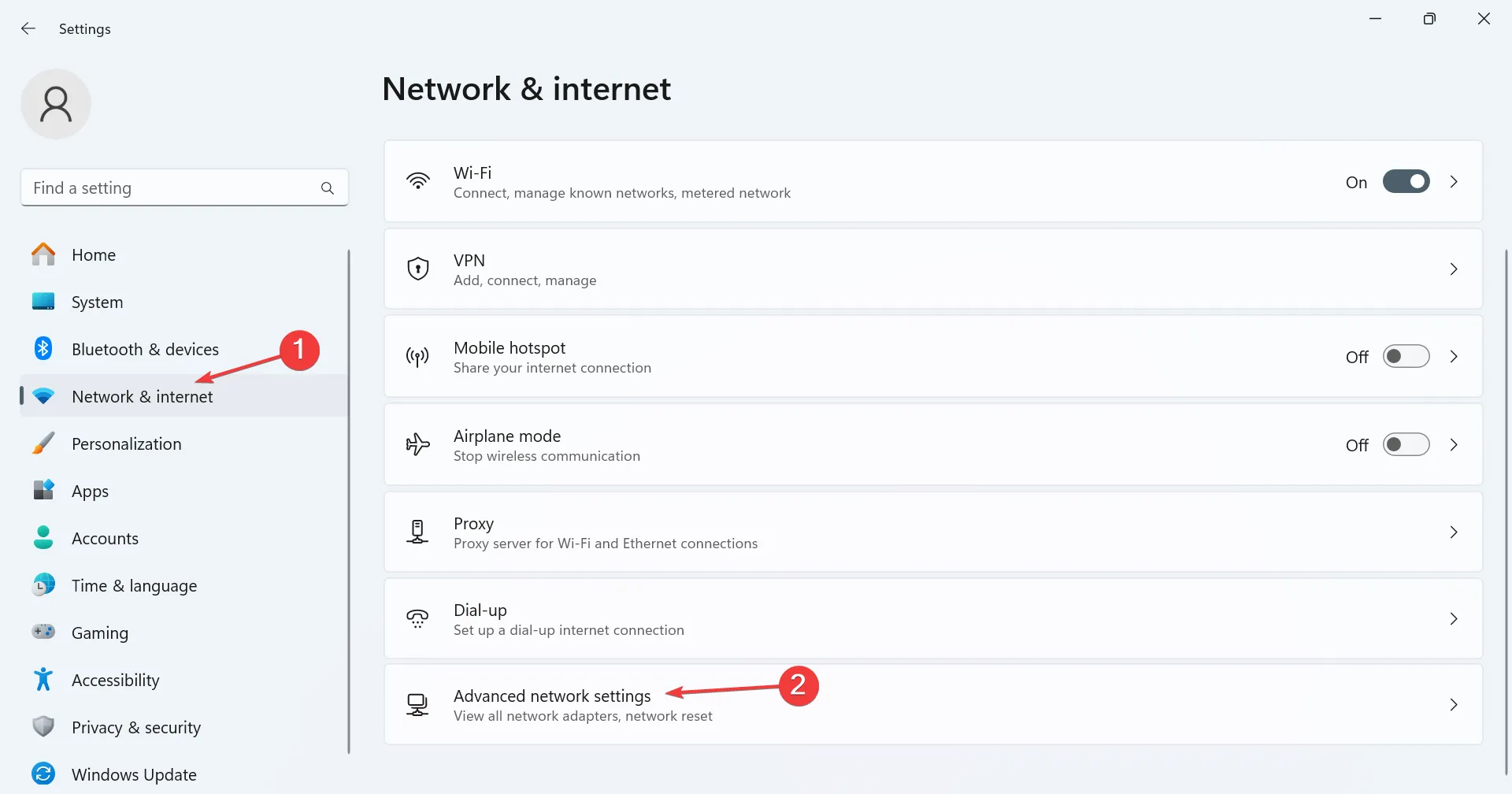 네트워크 및 인터넷