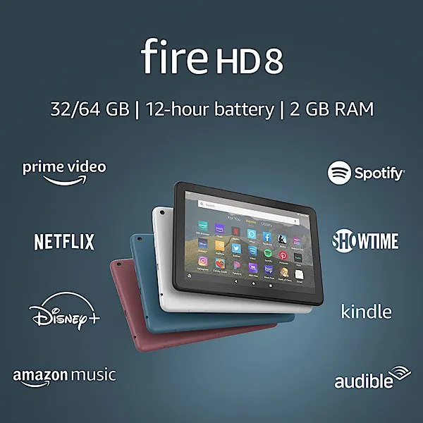 Aplikacje na tablet Amazon Fire 8