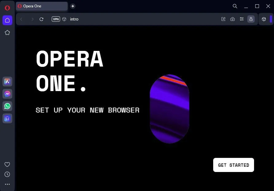 Pierwsza konfiguracja przeglądarki Opera.