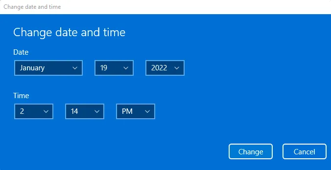 Windows 10で日付と時刻を変更する