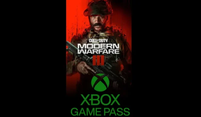 Call of Duty: Modern Warfare III est disponible sur Xbox Game Pass