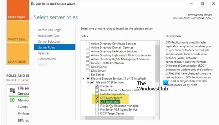 Konfigurieren von DFS in Windows Server