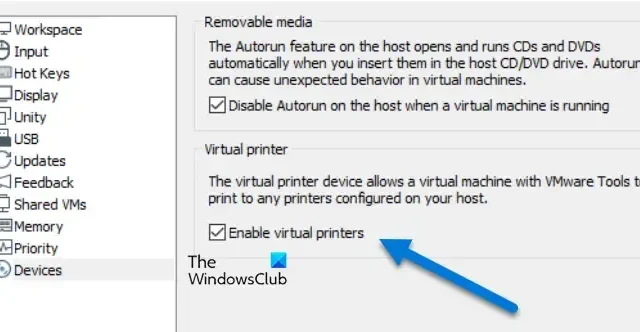 Cómo utilizar una impresora configurada por el host en una máquina virtual VMware Workstation